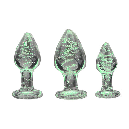 Luminous Glass Butt Plug Dildos