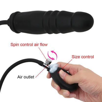 Inflatable Dildos Vaginal Anal Plug