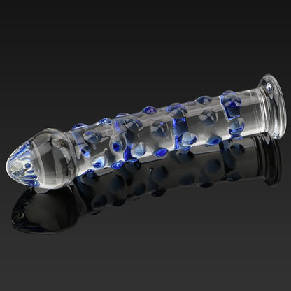 Glass Dildo Vaginal Anal Plug Butt