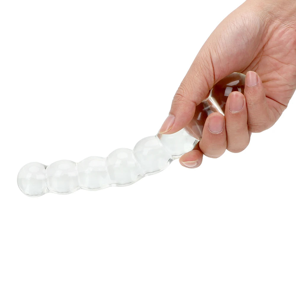 Glass Anal Beads Butt Plug Dildo