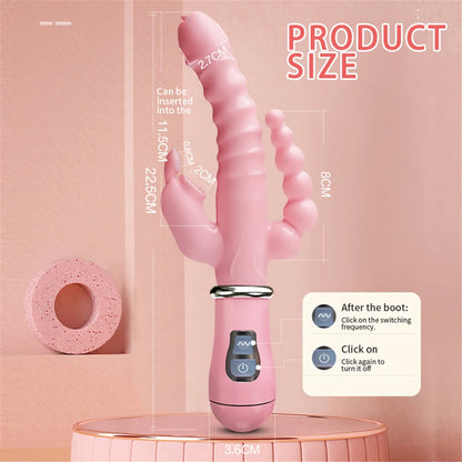 3 In 1 Dildo Rabbit Vibrator