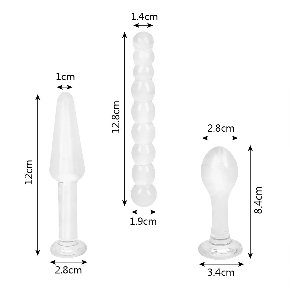 Glass Dildos Anal Butt Plug