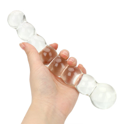 Glass Anal Beads Butt Plug Dildo