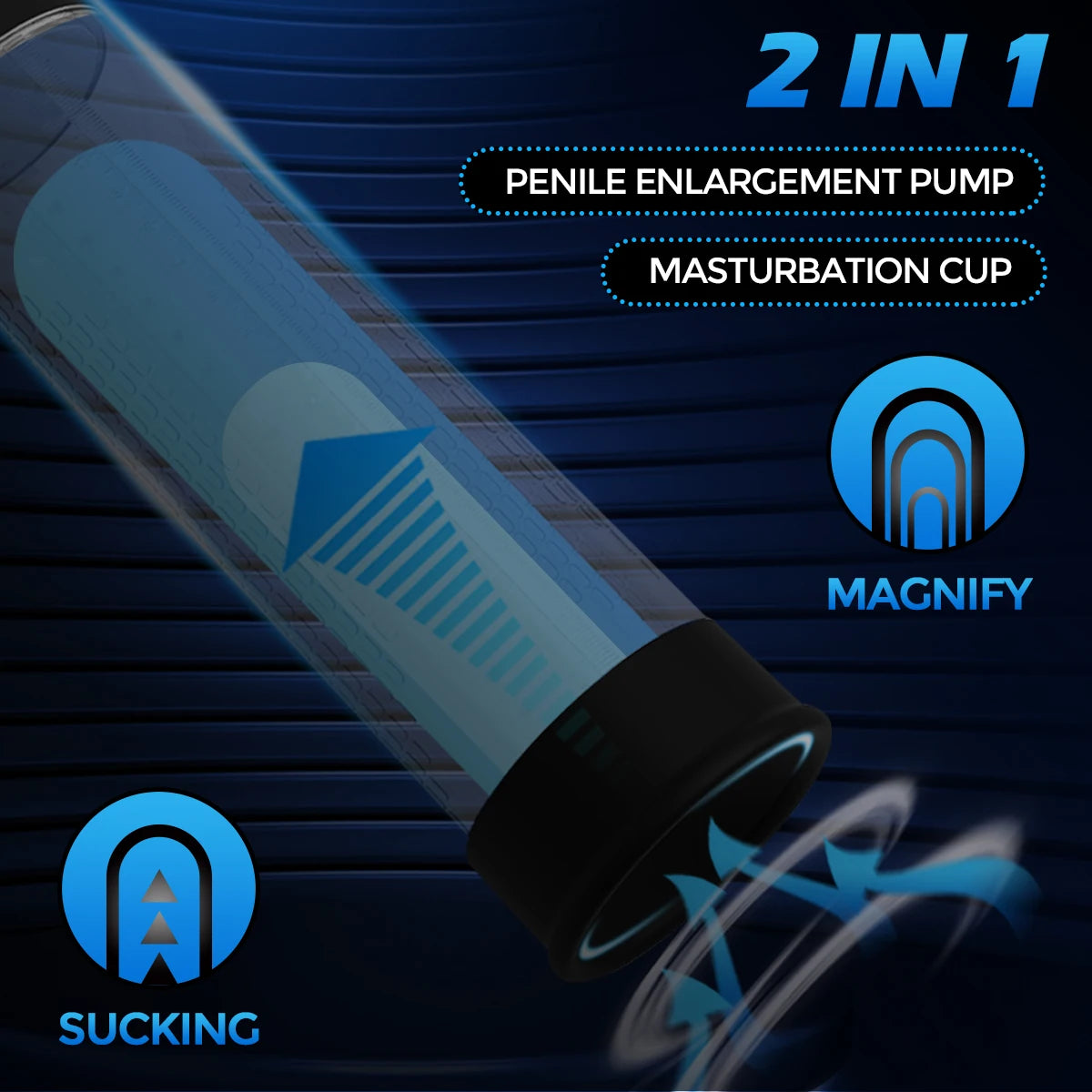 Penis Pump for Enlargement Electric Vacuum Pump with 7 Suction Levels