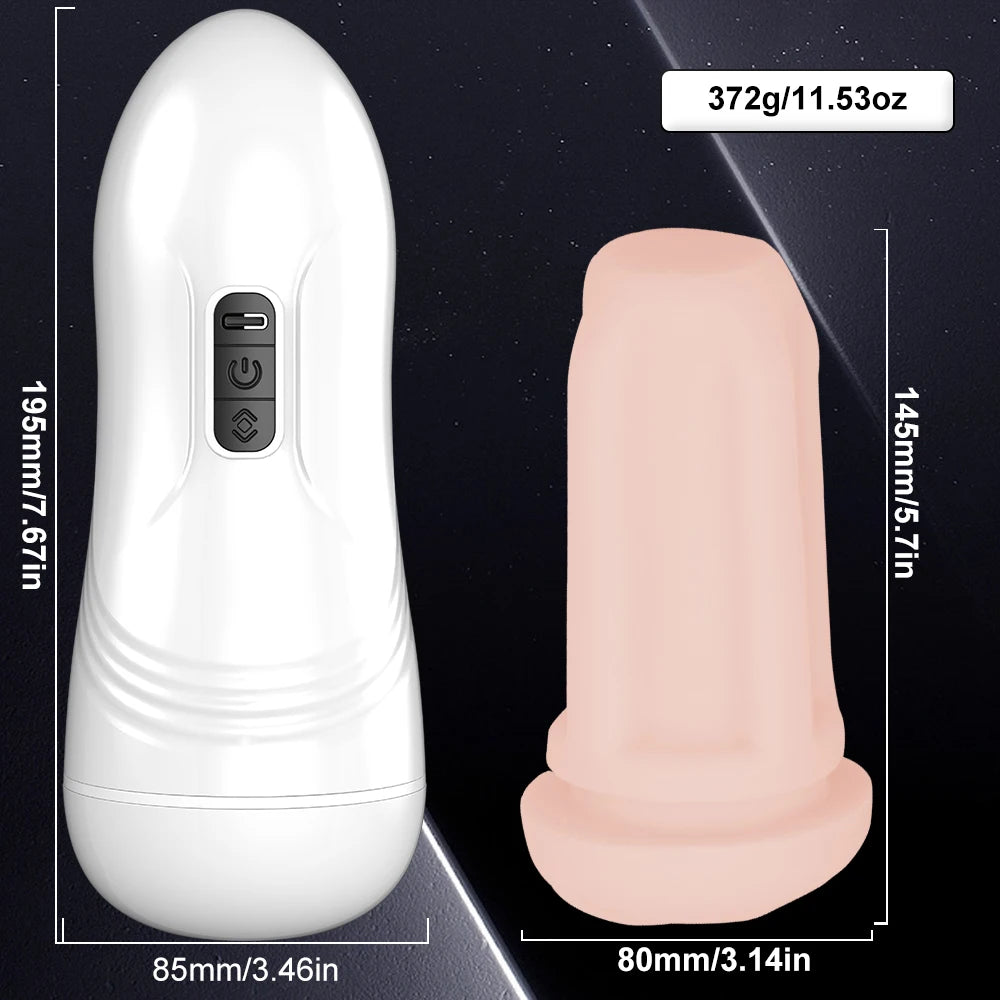 Automatic Male Masturbator Blowjob Vibration Machine Real Vagina Pocket Pussy