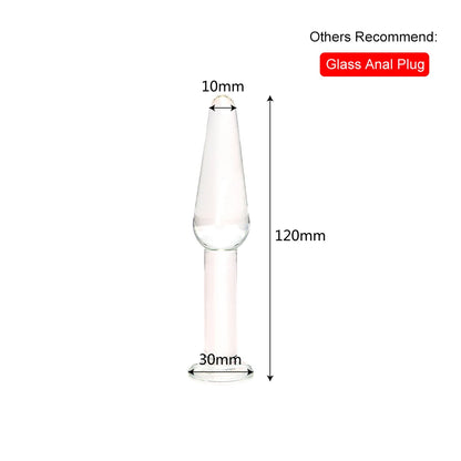 Glass Anal Beads Butt Plug Dildo