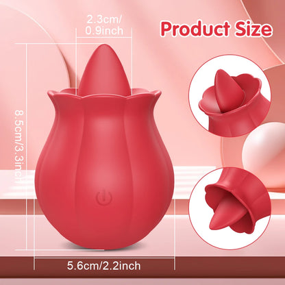 Rose Licking Vibrator Nipple Clitoral Stimulator Vibrating Egg