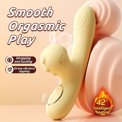 Rabbit clitoral sucking stimulation g spot vibrator