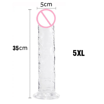 Realistic Erotic Jelly Dildo Artificial Penis