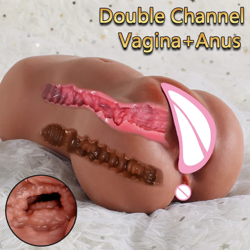 Real Vaginal Anal Sex Doll Realistic Butt Skin Pocket Pussy