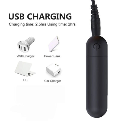 USB Charge Powerful Bullet Vibrator Clitoral Stimulator