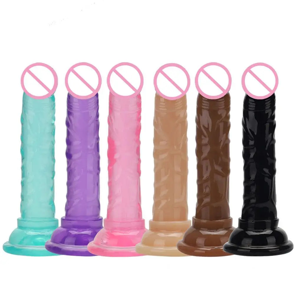 Realistic Soft Jelly Suction Cup Dildo