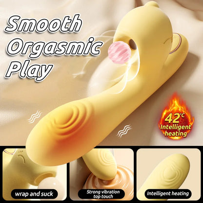 Rabbit clitoral sucking stimulation g spot vibrator