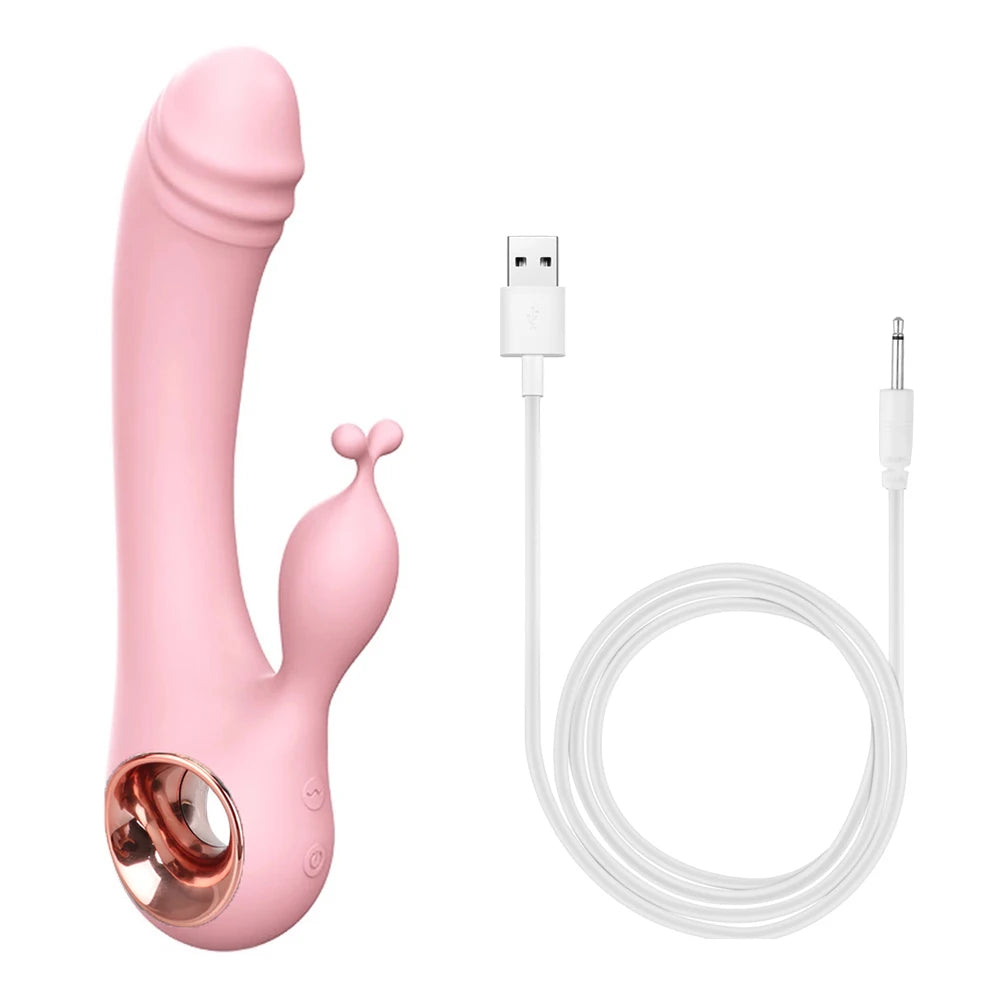 USB Rechargeable Dildo Rabbit Vibrator