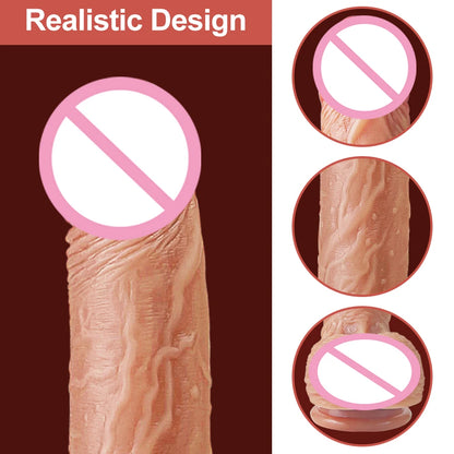 Thrusting Heating Realistic Dildo Vibrator