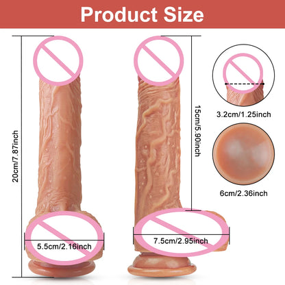 Thrusting Heating Realistic Dildo Vibrator