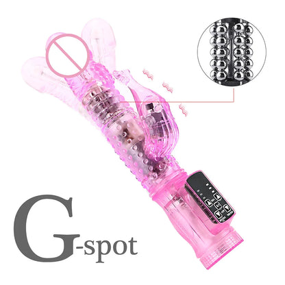 Rotating Beads Rabbit Vibrator