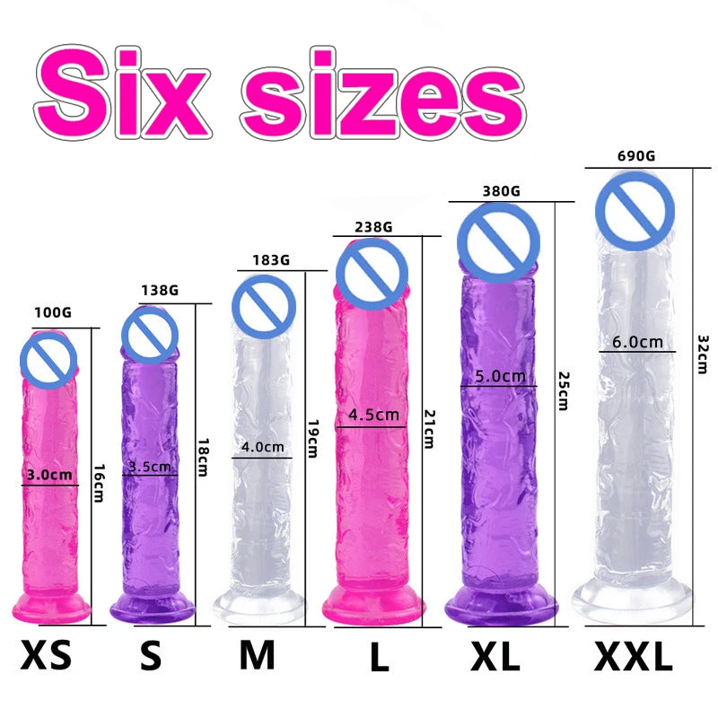 Realistic Big Jelly Dildo