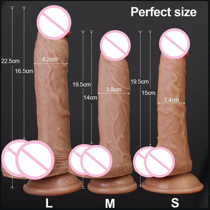 Realistic Dildo Cock With Straps