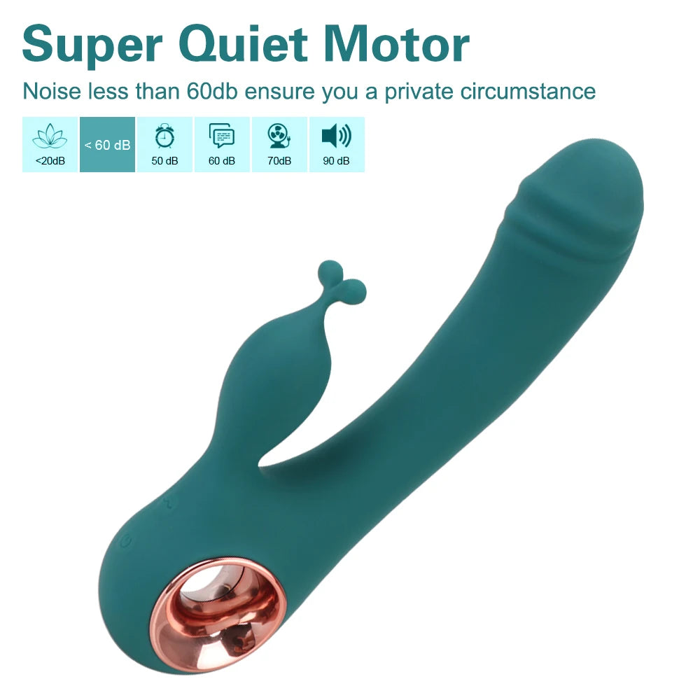 USB Rechargeable Dildo Rabbit Vibrator