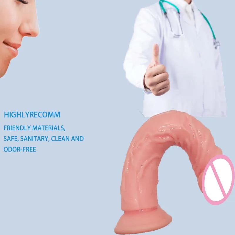 Realistic Dildo with Suction Cup Base