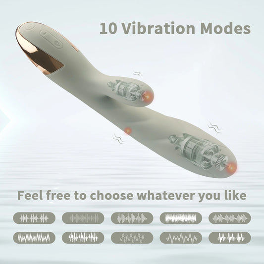 Wosilicone Heating Clitoral Vagina Stimulation Vibrator